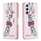 For Samsung Galaxy S23 5G Drawing Pattern Leather Phone Case(Deer) - 1
