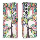 For Samsung Galaxy S23 5G Drawing Pattern Leather Phone Case(Tree Life) - 1
