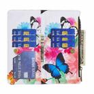For OPPO A17 Colored Drawing Pattern Zipper Leather Phone Case(Two Butterflies) - 6