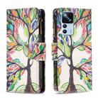 For Xiaomi 12T / 12T Pro / Redmi K50 Ultra Colored Drawing Pattern Zipper Leather Phone Case(Big Tree) - 1