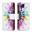 For Xiaomi 12T / 12T Pro / Redmi K50 Ultra Colored Drawing Pattern Zipper Leather Phone Case(Sun Flower) - 1