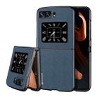 For Motorola Moto Razr 2022 DUX DUCIS Fino Series PU + TPU Phone Case(Blue) - 1