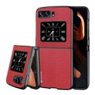 For Motorola Moto Razr 2022 DUX DUCIS Fino Series PU + TPU Phone Case(Red) - 1