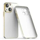 For iPhone 14 Plus Lens Protector Ultra-thin Electroplated PC Phone Case(White) - 1