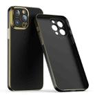 For iPhone 14 Pro Lens Protector Ultra-thin Electroplated PC Phone Case(Black) - 1