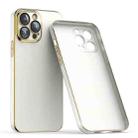 For iPhone 13 Pro Lens Protector Ultra-thin Electroplated PC Phone Case(White) - 1