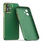 For iPhone 12 Lens Protector Ultra-thin Electroplated PC Phone Case(Green) - 1