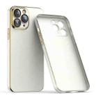 For iPhone 11 Pro Max Lens Protector Ultra-thin Electroplated PC Phone Case(White) - 1