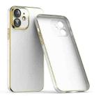 For iPhone 12 mini Lens Protector Ultra-thin Electroplated PC Phone Case(White) - 1