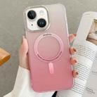 For iPhone 14 Plus Gradient Magsafe Phone Case(Pink) - 1