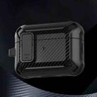 For AirPods Pro 2 Bumblebee Carbon Fiber Earphone Protective Case(Black) - 1