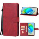 For ZTE Axon 40 SE Leather Phone Case(Red) - 1