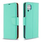 For Huawei P40 Lite Litchi Texture  Pure Color Horizontal Flip PU Leather Case with Holder & Card Slots & Wallet & Lanyard(Green) - 1