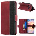 For Google Pixel 7 Stitching Side-Magnetic RFID Leather Phone Case(Red) - 1