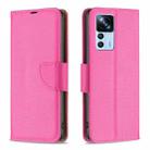 For Xiaomi 12T / 12T Pro / Redmi K50 Ultra Litchi Texture Pure Color Leather Phone Case(Rose Red) - 1