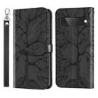 For Google Pixel 7 Life Tree Embossing Pattern Horizontal Flip Leather Phone Case(Black) - 1