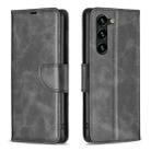 For Samsung Galaxy S23+ 5G Lambskin Texture Leather Phone Case(Black) - 1