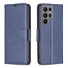 For Samsung Galaxy S23 Ultra 5G Lambskin Texture Leather Phone Case(Blue) - 1