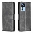For Xiaomi 12T / 12T Pro / Redmi K50 Ultra Lambskin Texture Leather Phone Case(Black) - 1