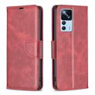 For Xiaomi 12T / 12T Pro / Redmi K50 Ultra Lambskin Texture Leather Phone Case(Red) - 1