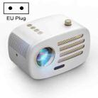 AUN PH30C 2.7 inch 150 Lumens 1280x720P Sync Screen LED Mini Projector, Plug Type:EU Plug(White) - 1