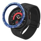 For Samsung Galaxy Watch5 Pro 45mm A Style Dial Steel Protective Frame(Blue) - 1