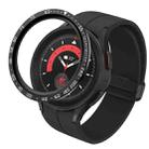 For Samsung Galaxy Watch5 Pro 45mm E Style Dial Steel Protective Frame(Black) - 1