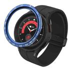 For Samsung Galaxy Watch5 Pro 45mm E Style Dial Steel Protective Frame(Blue) - 1