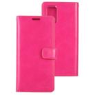 For Galaxy S20 Plus GOOSPERY Mansoor Series Crazy Horse Texture Horizontal Flip Leather Case With Bracket & Card Slot & Wallet(Rose Red) - 1