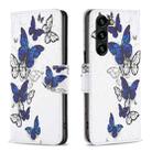 For Samsung Galaxy S23+ 5G Colored Drawing Pattern Leather Phone Case(Butterflies) - 1