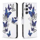 For Samsung Galaxy S23 5G Colored Drawing Pattern Leather Phone Case(Butterflies) - 1