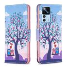 For Xiaomi 12T / 12T Pro / Redmi K50 Ultra Colored Drawing Pattern Leather Phone Case(Owl) - 1