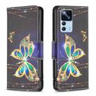 For Xiaomi 12T / 12T Pro / Redmi K50 Ultra Colored Drawing Pattern Leather Phone Case(Big Butterfly) - 1