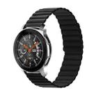 For Samsung Galaxy Watch5 40mm/44mm / Watch5 Pro Two-color Silicone Magnetic Watch Band(Black) - 1