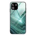 For Xiaomi Redmi A1 4G Marble Pattern Glass Phone Case(Water Waves) - 1