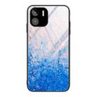 For Xiaomi Redmi A1 4G Marble Pattern Glass Phone Case(Ocean Waves) - 1