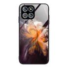 For Honor X8 Marble Pattern Glass Phone Case(Typhoon) - 1