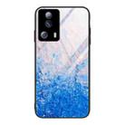 For Xiaomi Civi 2 Marble Pattern Glass Phone Case(Ocean Waves) - 1