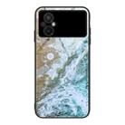 For Xiaomi Poco M5 Marble Pattern Glass Phone Case(Beach) - 1