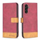 For Samsung Galaxy A14 5G BF11 Color Matching Skin Feel Leather Phone Case(Red) - 1