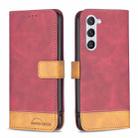 For Samsung Galaxy S23 5G BF11 Color Matching Skin Feel Leather Phone Case(Red) - 1