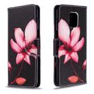 For Xiaomi Redmi Note 9S / Note 9 Pro / Note 9 Pro Max Colored Drawing Horizontal Flip Leather Case with Holder & Card Slots & Wallet(Lotus) - 1