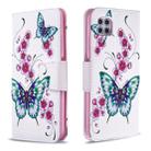 For Huawei P40 Lite Colored Drawing Horizontal Flip Leather Case with Holder & Card Slots & Wallet(Peach Blossom and Butterfly) - 1