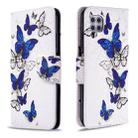 For Huawei P40 Lite Colored Drawing Horizontal Flip Leather Case with Holder & Card Slots & Wallet(Butterflies) - 1