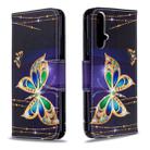 For Huawei Honor 20S Colored Drawing Horizontal Flip Leather Case with Holder & Card Slots & Wallet(Big Butterfly) - 1