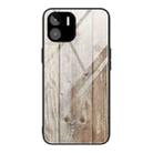 For Xiaomi Redmi A1 4G Wood Grain Glass Phone Case(Grey) - 1