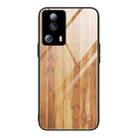 For Xiaomi Civi 2 Wood Grain Glass Phone Case(Yellow) - 1