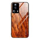 For Xiaomi Civi 2 Wood Grain Glass Phone Case(Light Brown) - 1