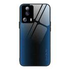 For Xiaomi Civi 2 Texture Gradient Glass TPU Phone Case(Blue) - 1