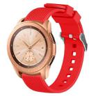 For Samsung Galaxy Watch5 40mm/44mm / Watch5 Pro 20mm Vertical Grain Silicone Watch Band(Red) - 1